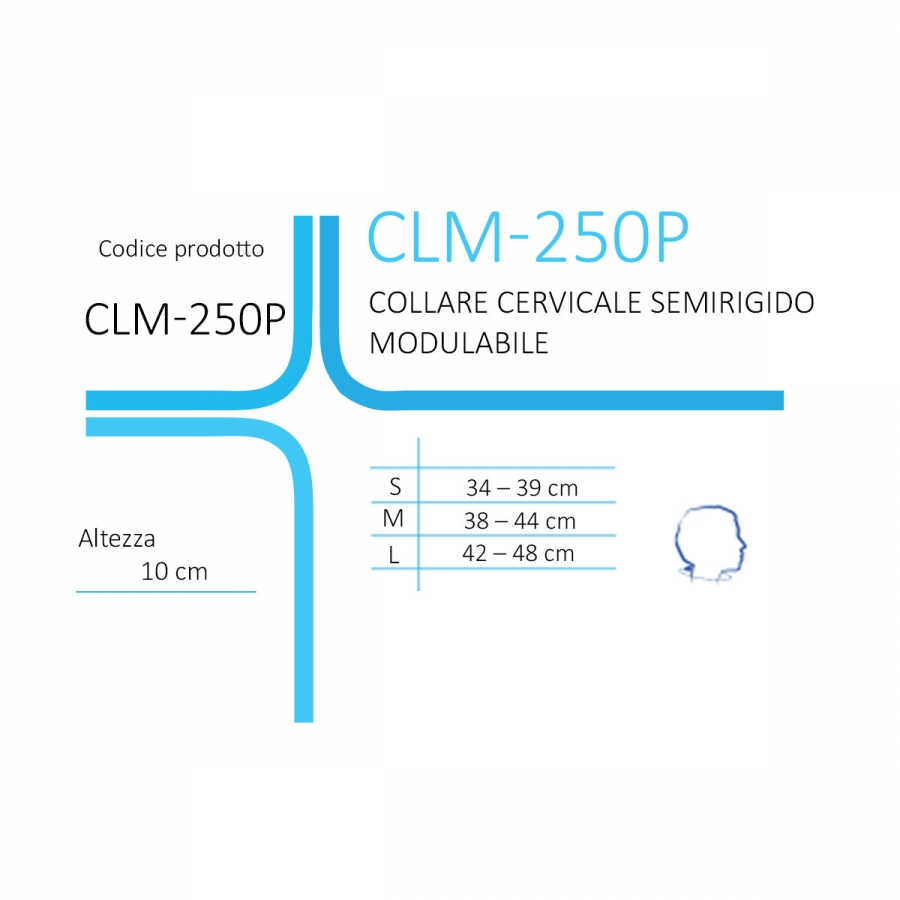 Collare cervicale semirigido FGP CLM-250P